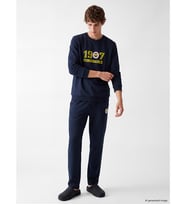 LC WAIKIKI Lacivert Fenerbahçe Baskılı Erkek Pijama Takımı