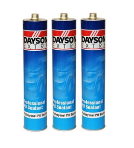 Dayson Extra Mastik Poliüretan Beyaz Silikon Pu 280 Ml Çelik Silikon Başlıklı Renk Beyaz 3 Adet