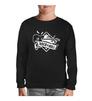 Guitar Rock 'n Roll Siyah Çocuk Sweatshirt