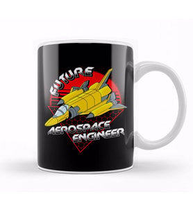 Future Aerospace Engineer Rocket Engineering Pun Kupa Bardak Porselen