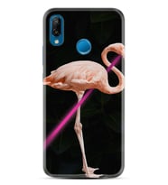 Huawei P20 Lite Mate 10 20 Lite Pro P40 Lite KılıfDesemli Silikon Line Filamingo 1776