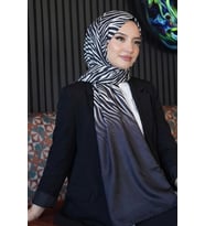 Dalgalı Desen Gri Soft Pamuk Şal Çok Renkli5