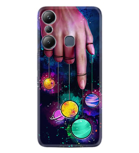 Infınix Hot 20i Kılıf Silikon Desen Özel Seri Finger planet 1740