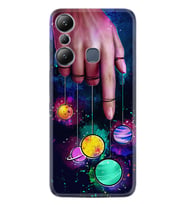 Infınix Hot 20i Kılıf Silikon Desen Özel Seri Finger planet 1740