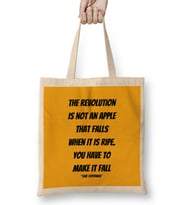 Che Guevara Quotes Gift - Vintage Retro Rainbow Style Bez Çanta Uzun Saplı