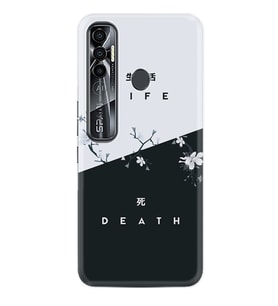 Tecno Spark 6 6 Go 8C 8 Pro 7 7 Spark 9 Pro Kılıf Desemli Silikon Life and Death 1339