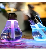 Led Işıklı Ampül Hava Nemlendirici Buhar Makinası Gece Lambası