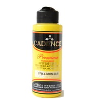 Cadence Premium Akrilik Boya 120 ml. 0755 Limon Sarısı 