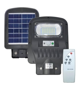 Horoz 50W Siyah Led Solar Güneş Enerjili Lamba Sokak Armatür Beyaz Işık