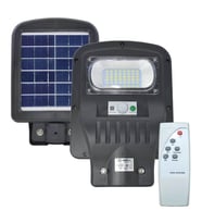 Horoz 50W Siyah Led Solar Güneş Enerjili Lamba Sokak Armatür Beyaz Işık