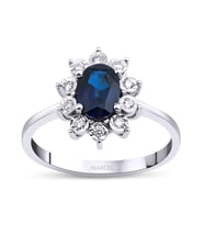1.10 Karat Safir Pırlanta Yüzük