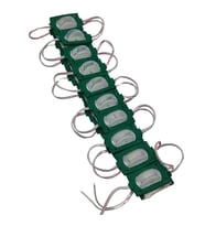 20 Adet 12 Volt 1.2 Watt Dar Açılı Tek Lensli Yeşil Led Modül IP65