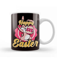 Happy Easter Eggs Hunter Spring Bunny Rabbit Egg Hunting Kupa Bardak Porselen