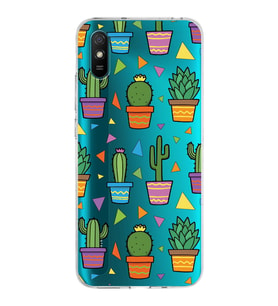 PrintiFy Xiaomi Redmi 9A ile Uyumlu 1mm Slim Fit Water Color 4 Baskılı Şeffaf  Kılıf