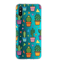 PrintiFy Xiaomi Redmi 9A ile Uyumlu 1mm Slim Fit Water Color 4 Baskılı Şeffaf  Kılıf