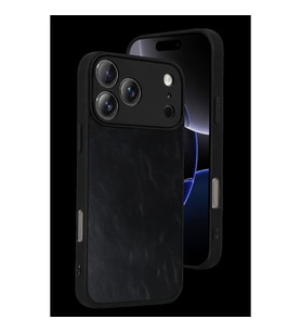 İphone 17 Pro Aras Deri Kapak - Siyah