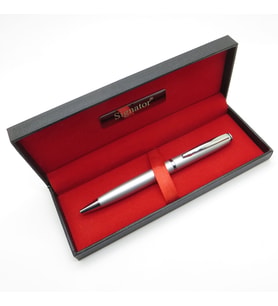 Signator® T579 Mat Krom Tükenmez Kalem  İsme Özel Kalem  Hediyelik Kalem (Karışık)