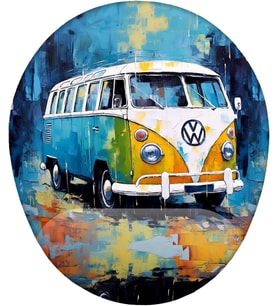 Retro Vosvos Minibüs Mouse Pad