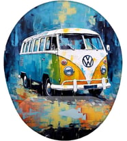 Retro Vosvos Minibüs Mouse Pad
