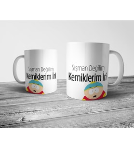 Pixxa Şişman Değilim, Kemiklerim İri Kupa Bardak Model 1