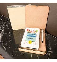 Okul Öncesi Öğretmeni Ahşap Kutulu Defter Kalem Set 002