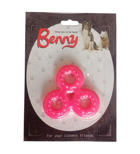 Benny Köpek Oyuncağı Üçlü H 9 x 9 cm Pembe
