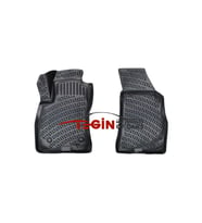 Opel Combo PANELVAN (2 Parça) 3D Havuzlu Paspas 2017 Siyah (Karışık)