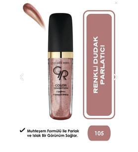 Golden Rose Color Sensation Lipgloss No: 105 - Renkli Dudak Parlatıcısı
