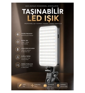 120 Ledli Tripod, Telefon, Tablet, Laptop ve Kamera Uyumlu 3 Renkli Selfie Işığı Canlı Yayın Işığı