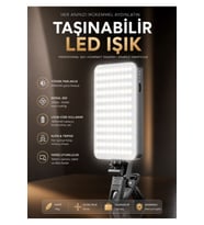 120 Ledli Tripod, Telefon, Tablet, Laptop ve Kamera Uyumlu 3 Renkli Selfie Işığı Canlı Yayın Işığı