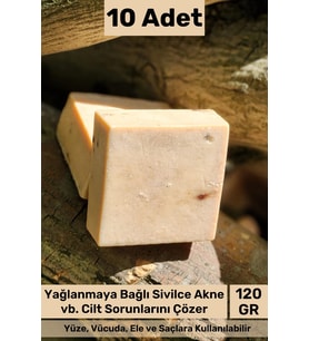 #sabun %100 Doğal Güzel Kokulu El Yüz Saç Cilt Vücut Orijinal Bitkisel Argan Sabunu 120g - 10 Adet