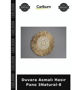 Özel Üretim Duvar Süsü Dekoratif Doğal Ev Dekorasyonu Duvara Asmalı Hasır Pano 3Natural-8