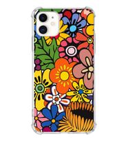 PrintiFy Apple iPhone 11 Uyumlu Retro Color 2 Baskılı Şeffaf Köşe Korumalı Antişok Kılıf