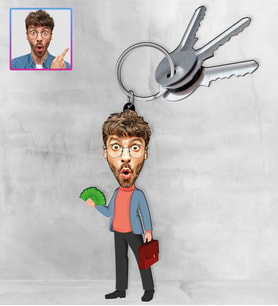 Kişiye Özel Karikatür Tasarım Anahtarlık 97206