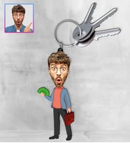 Kişiye Özel Karikatür Tasarım Anahtarlık 97206
