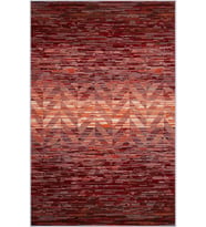 Eliana Home Baskılı, Yıkanabilir Kaymaz Taban Salon Halısı LNA1437 100x150 cm (Kırmızı)