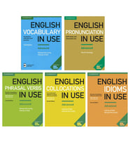 Advanced Cambridge English Vocabulary in Use Set ( Vocabulary - Pronunciation - Collocations - idioms - Phrasal Verbs )