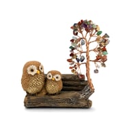 Çakra Taşı El Yapımı 11x15cm Doğal Taş Dekoratif Hayat Ağacı