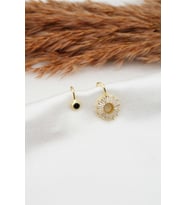 Kadın Altın Kaplama Baget Zirkon Taşlı Earcuf Kıkırdak Küpe