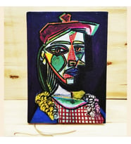 Pablo Picasso - Kumaş Kapaklı Defter Bej Renk 14x20cm