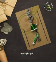 KirliPatiler Murano Cam Yılbaşı Noel Anahtarlık, Çanta Aksesuarı (08)