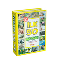 Bebeğimin İlk 50 Hayvan Eğitim Seti - Bebek Gelişim Oyuncağı (Beyaz)