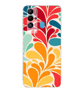 PrintiFy Tecno Pova Neo ile Uyumlu Retro Color 5  Kamera Korumalı Şeffaf  Kılıf