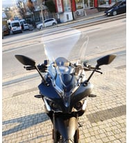 MOTOCAM Bajaj Pulsar RS 200 Ön Cam 2015-2026 Model 56cm Şeffaf Renkli 4mm UZUN CAM