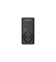 Philips CHP7010B/10 1140 Joule Tekli Akım Korumalı Priz, Siyah