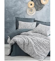 Cotton Box Tek Kişilik Minimal Nevresim Takımı Molly Antrasit