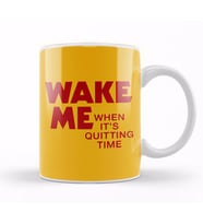 Moon Wake Me Up When Its Quitting Time Kupa Bardak Porselen
