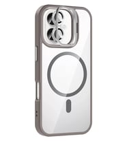 Iphone 16 Remim Lensli Magsafe Standlı Kapak - Titan Gri