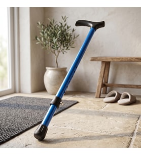 Ayarlanabilir Metal Pimli Baston - Ergonomik Saplı - Yürüyüş Desteği