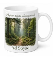 Bolu Orman Yolu Temalı Kişiye Özel Kupa Bardak Doğa Hediye Mug